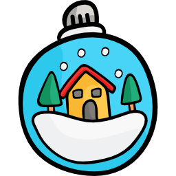 Christmas ball icon