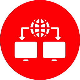 la mise en réseau Icône