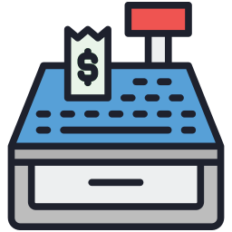 Cashier machine icon