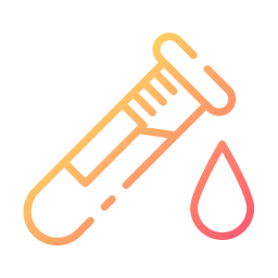 Blood analysis icon