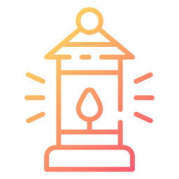 Oil lamp icon