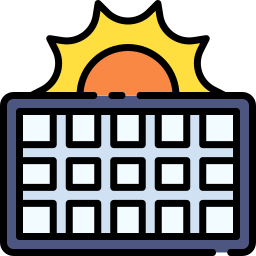 Power solar icon