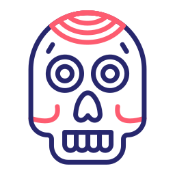 Mexican skull icon