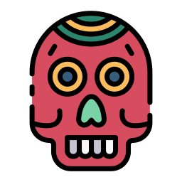 Mexican skull icon