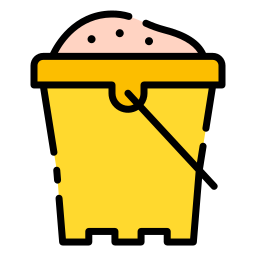 Sand bucket icon