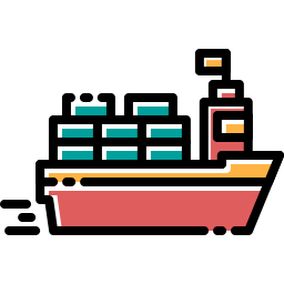 Cargo ship icon