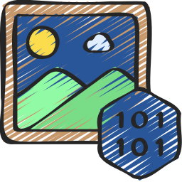 Digital art icon