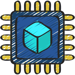 Computer chip icon