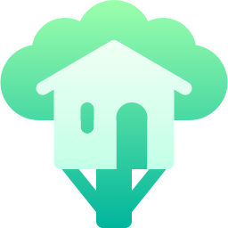 Tree house icon