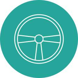 Steering wheel icon