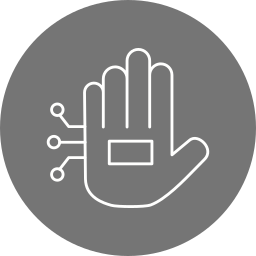 Wired gloves icon