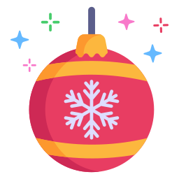 Christmas ball icon