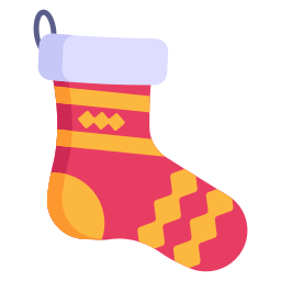 chaussette de noël Icône