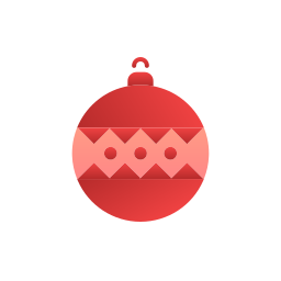 Christmas ball icon