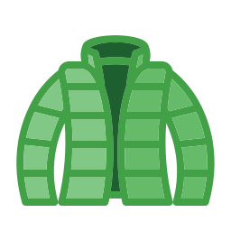 Winter jacket icon