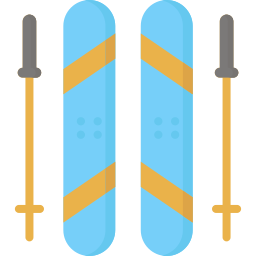 Ski equipment icon