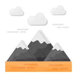 montagne rocciose icona