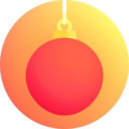 Christmas ball icon