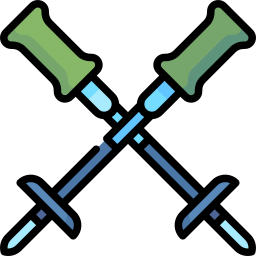 Trekking pole icon