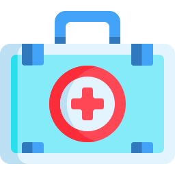 First aid bag icon