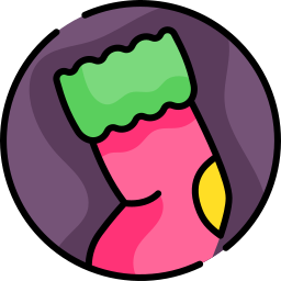 Christmas sock icon