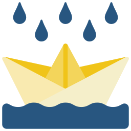 Paper boat icon