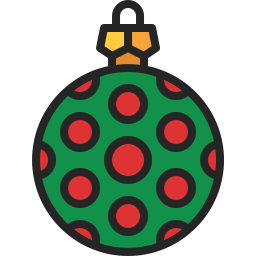 Christmas ball icon