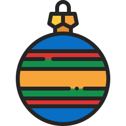 Christmas ball icon