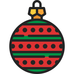 Christmas ball icon