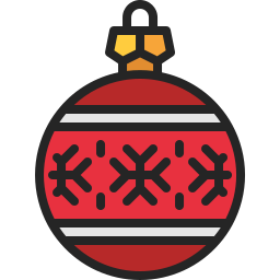 Christmas ball icon