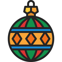 Christmas ball icon