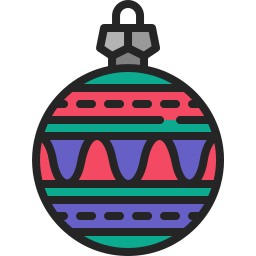 Christmas ball icon