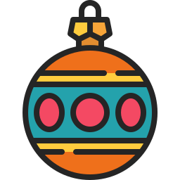 Christmas ball icon