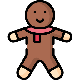 Gingerbread man icon