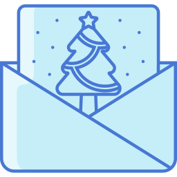 Christmas card icon