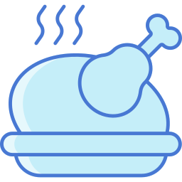 Roasted turkey icon