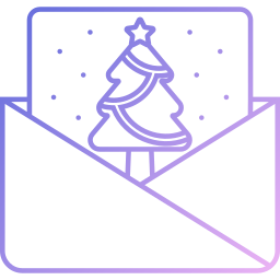 Christmas card icon