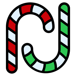 Candy cane icon