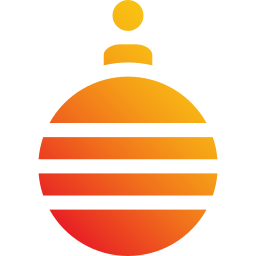 Christmas ball icon