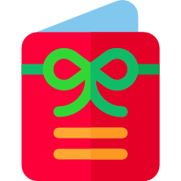 Christmas card icon