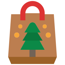 bolsa de natal Ícone