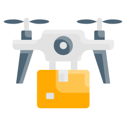 Drone delivery icon