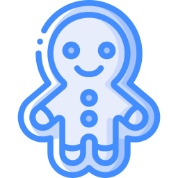 Gingerbread man icon