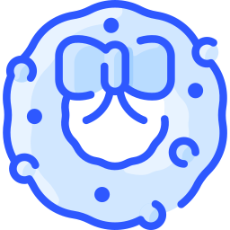 Christmas wreath icon