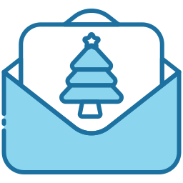 Christmas card icon