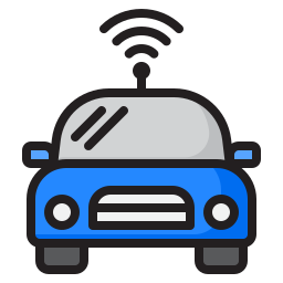 Autonomous car icon