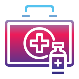 Aid kit icon