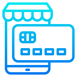 Shopping online icon