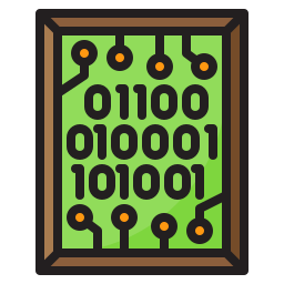 Digital art icon