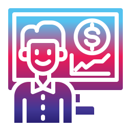 Financial presentation icon